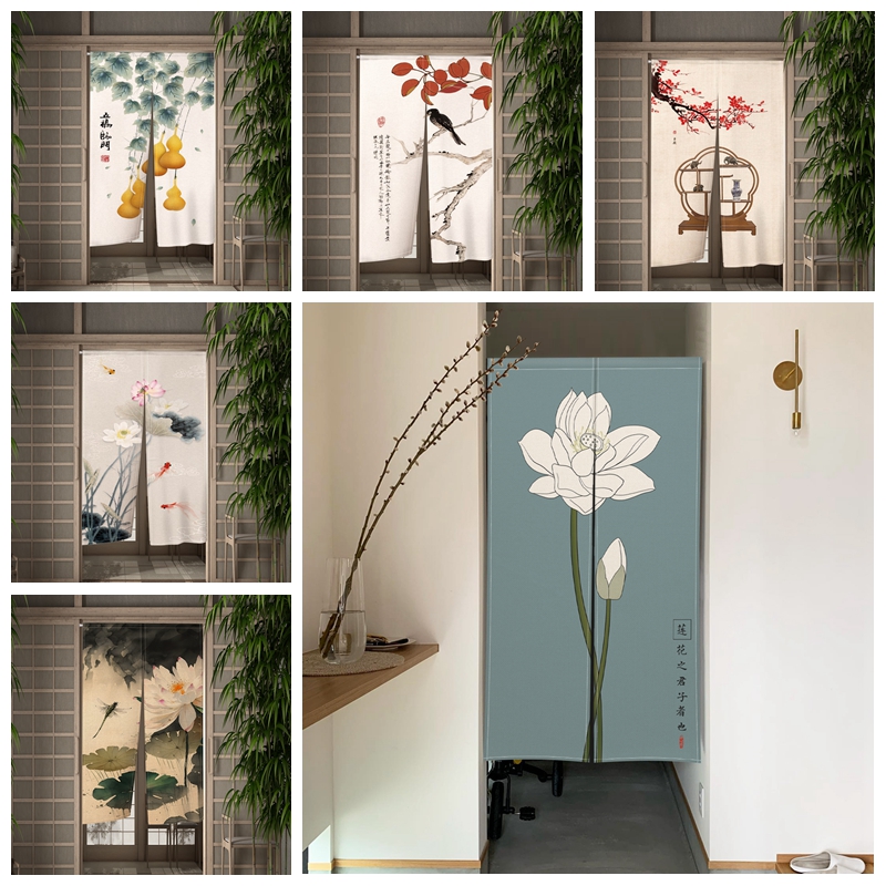 Noren Curtain Doorway - Decoração Japonesa Noren Porta, Pintura Tradicional,