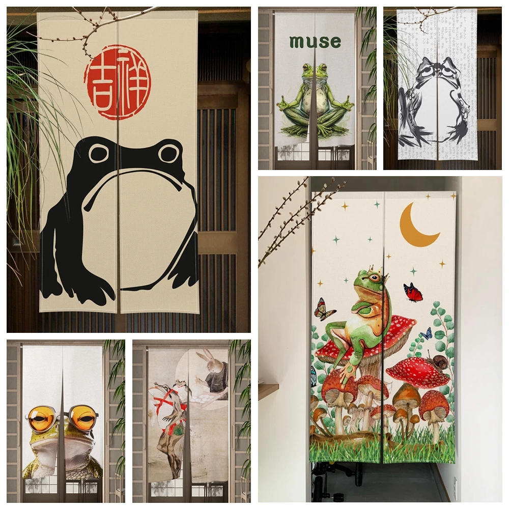 Noren Curtain Doorway - Cortina de porta japonesa sapo dos