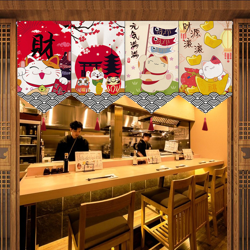 Cortina curta japonesa para po - Noren Curtain Doorway avaliação e preço