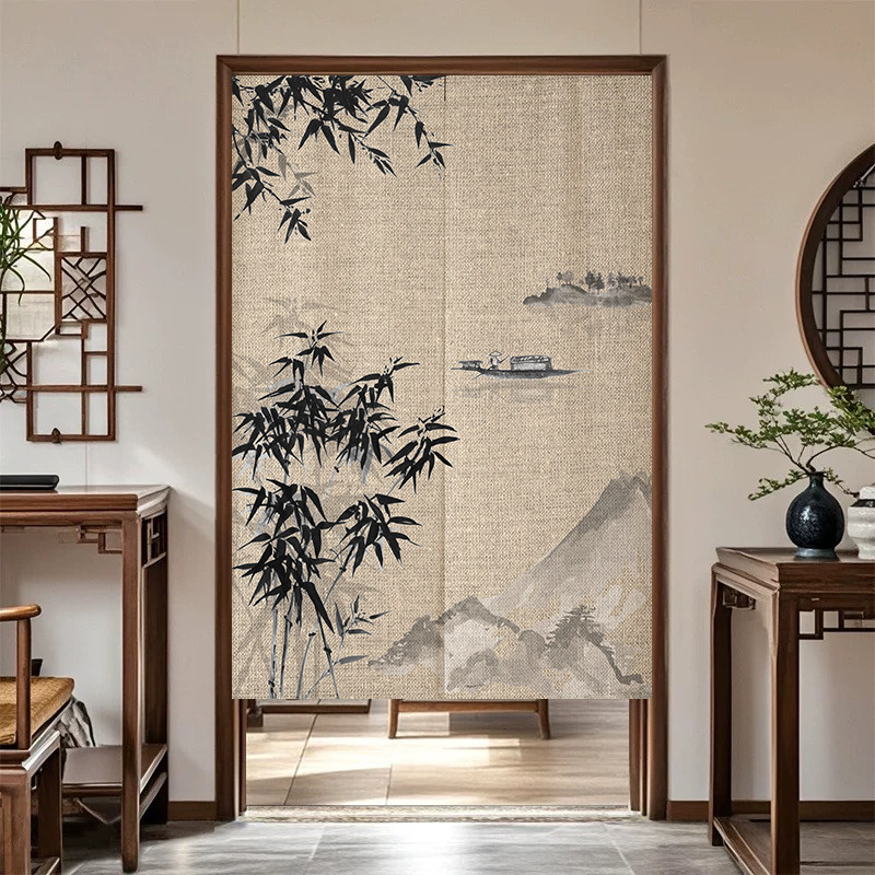 Cortina de Porta Noren de Bamb - Noren Curtain Doorway avaliação e preço