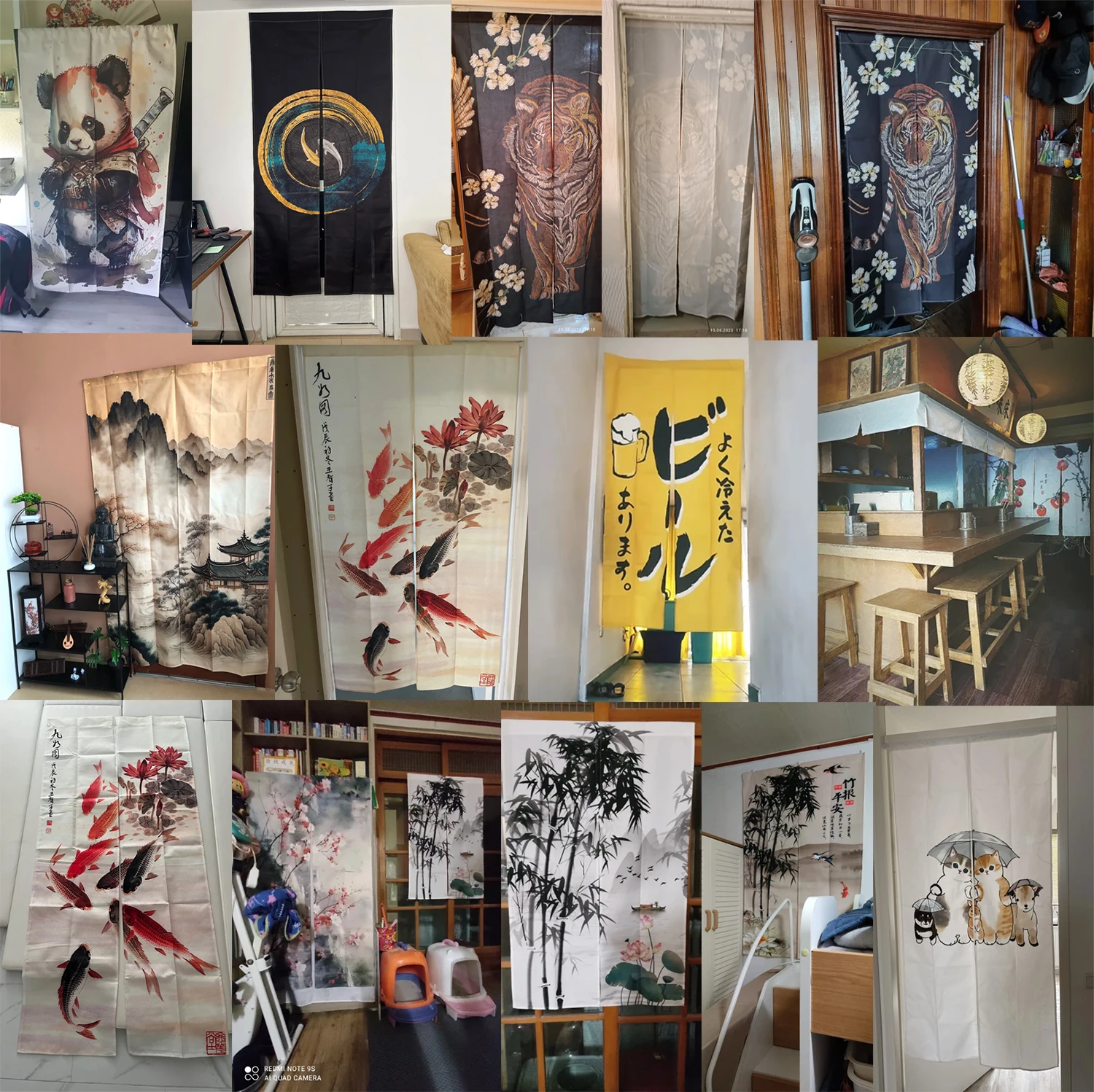 Cortina de porta japonesa nore - Noren Curtain Doorway avaliação e preço
