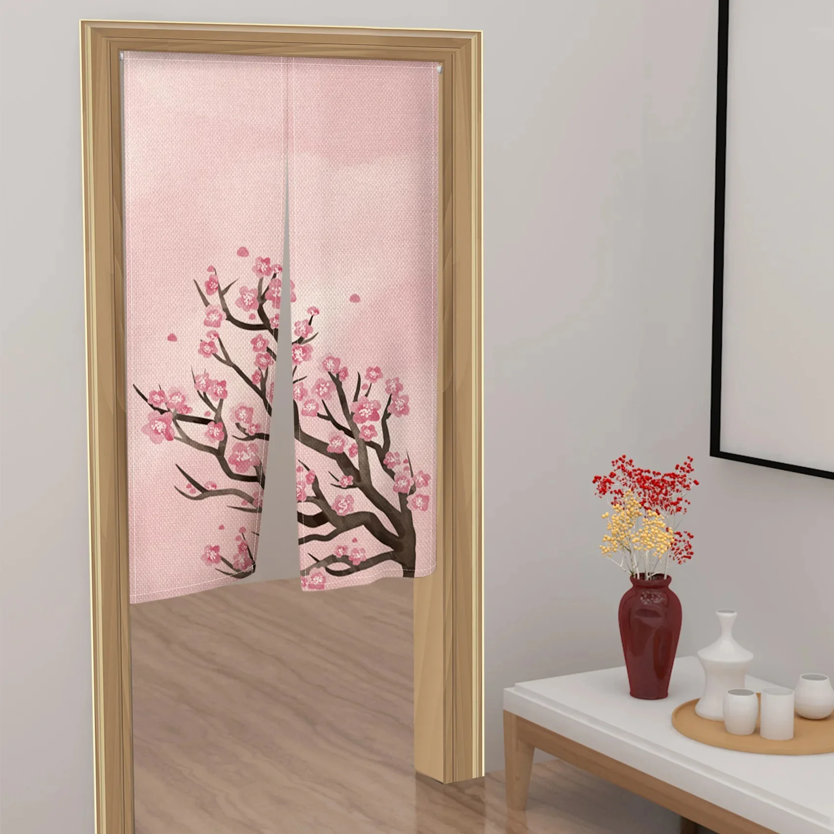 Cortina de porta de flor de ce - Noren Curtain Doorway avaliação e preço