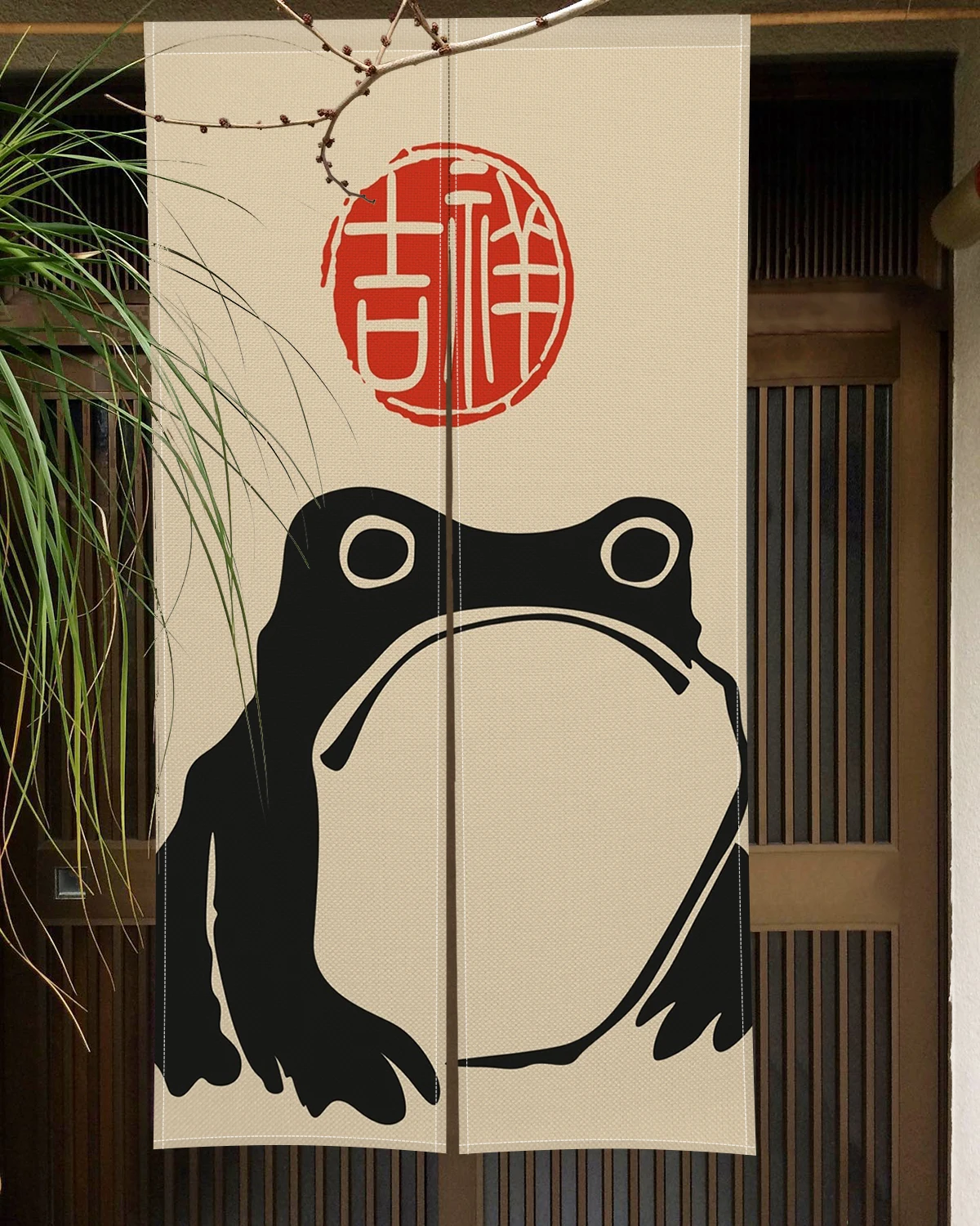 Cortina de porta japonesa sapo - Noren Curtain Doorway avaliação e preço